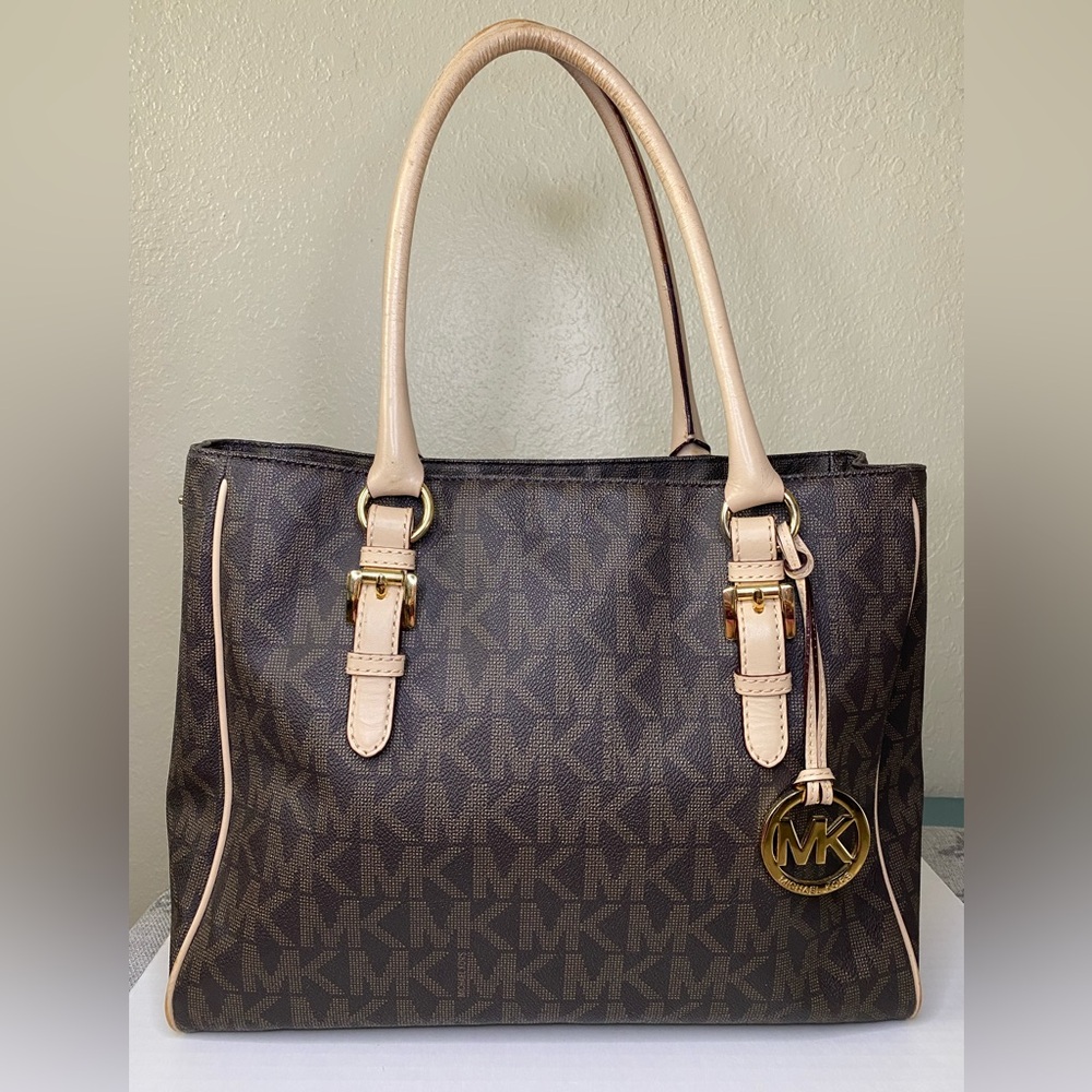 Michael Kors monogram tote shoulder bag